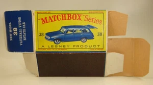 Matchbox No. 38B Vauxhill Victor Estate Car original vacía caja "D" - Imagen 1 de 2