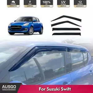 AUSGO Weather Shields for Suzuki Swift FZ 2011-2017 Window Visors Weathershields - Picture 1 of 11