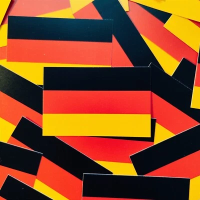 MARKENLOS 100x Deutschland Aufkleber/ Sticker/ Fußball Fanartikel/ 8,5x5,5 cm/ wetterfest