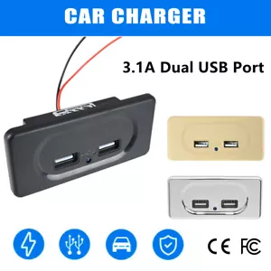 Toma de corriente cargador rápido USB doble de 12 V para autocaravana autocaravana caravana - Imagen 1 de 18