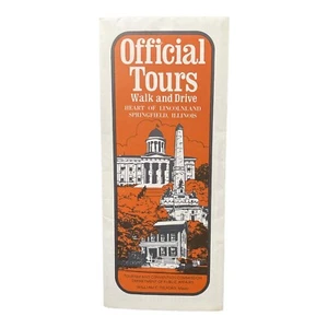 Opuscolo brochure viaggio Springfield Illinois Lincolnland tour ufficiali anni 70 - Foto 1 di 4