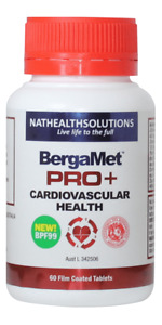 NEW Bergamet PRO+ with BPF99 Bergamot for Cardiovascular, Liver & Brain 60 Tabs