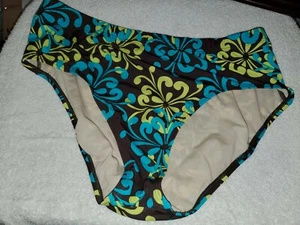 Women's Always for Me Swim Bikini Bottom Brief Floral Size 22W EUC - Picture 1 of 1