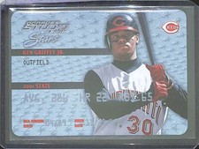 2002 Donruss Studio Platinum #SS-17 Ken Griffey Jr. No 34 of 50