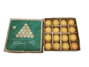 Vintage soviet bakelite billiards balls, set 14, 70's - Picture 1 of 7