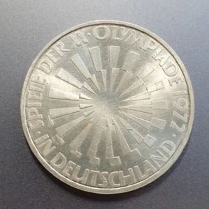 BRD 10 Deutsche Mark 1972 G XX Olympische Spiele in Deutschland Silber Münze - Bild 1 von 2