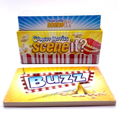 Scene It Comedy Movies Trivia Cards and Buzz Cards Replacement Set New Sealed - Image 1 of 4