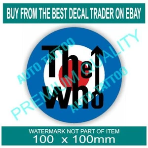 The who Decal Sticker band music vintage mod rocker british band rock n roll - Imagen 1 de 1