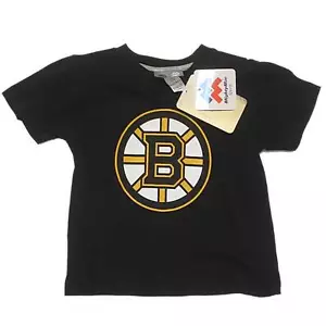 Neu Jungen NHL Boston Bruins T-Shirt Jungen Größe 3 3X und Größe 6X schwarz - Bild 1 von 1