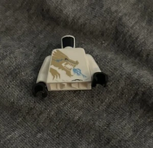 Lego Ninjago Zane DX Minifigure Torso with one Black and one Gold Hand - Picture 1 of 2