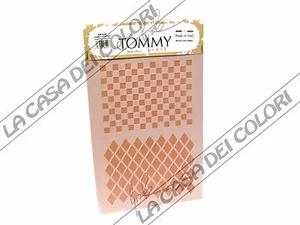TOMMY ART - STENCIL  21x30cm - SP120  - ROMBI E QUADRATI - RHOMBUS AND SQUARES - Picture 1 of 1