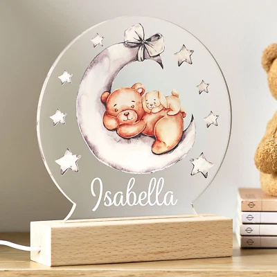 Personalised Night Light Children's Kids Baby Name LED Night Lamp