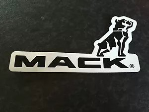 Nuevo Genuino Mack Bulldog Logo Pequeño Negro/Blanco Bulldog Mack Camión Imán 98mm - Imagen 1 de 1
