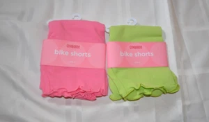 Gymboree SPRING FUN Bike Shorts Pink & Green Includes 2 Pr NWT Sz 3 yrs - Picture 1 of 3