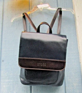 SPLENDIDO ZAINO VINTAGE BLU NAVY VEGAN IN PELLE CAVALLO PAZZO CON PORTAFOGLIO ED ETICHETTA - Foto 1 di 19