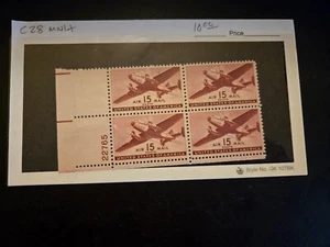 BLOCK OF 4 15 cent AIR MAIL United States of America Stamps - Picture 1 of 1
