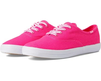 Lona feminina Keds Champion com cadarço - Rosa neon tamanho 7,5 nova na caixa - Imagem 1 de 4