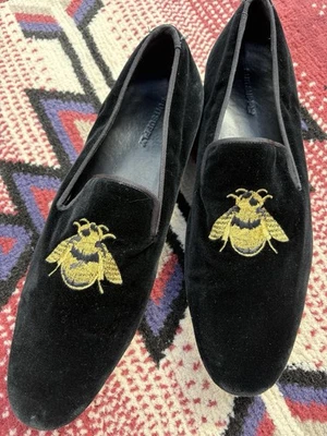 Zapatos de vestir Suitsupply de terciopelo negro para hombre hechos en España DORADO ABEJA Foto 1 de 4