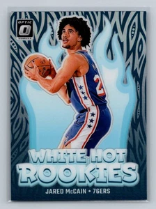 Jared McCain 2024-25 Donruss Optic #2 White Hot Rookies Holo Philadelphia 76ers - Foto 1 di 2