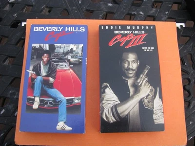 Beverly Hills Cop 1 & 3 VHS Tape Lot w/ Eddie Murphy Foto 1 de 3