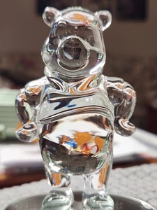 DISNEY ARRIBAS BROTHERS KRISTALL WINNIE THE POOH AUF SPIEGEL STEHEND FIGUR - Bild 1 von 10