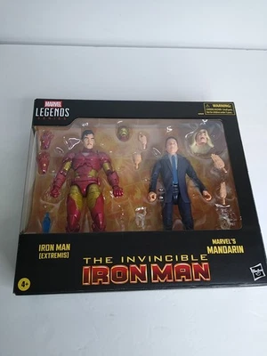 Marvel Legends The Invincible Iron Man Pack de 2 Iron Man Extremis y Mandarín Nuevo Foto 1 de 4