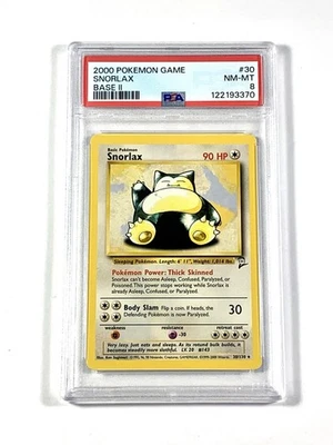Snorlax 30/130 Pokemon Base Set 2 PSA 8 - Image 1 of 2