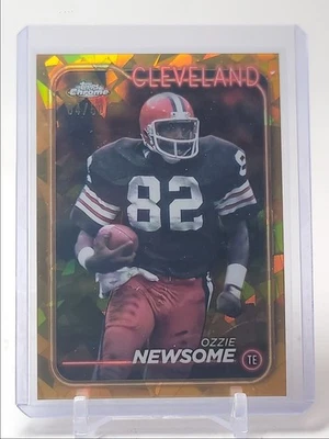 OZZIE NEWSOME 2024 TOPPS CHROME SAPPHIRE GOLD CLEVELAND /50 Q5375 - Image 1 of 2