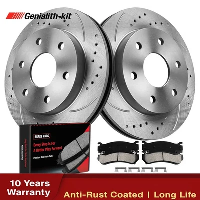 305mm Front Disc Rotors Brake Pads for Chevy Sierra Silverado 1500 Yukon Tahoe Foto 1 de 4
