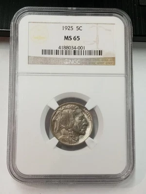 1925-P Buffalo Nickel NGC MS65 - Image 1 of 4