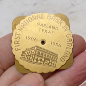 Calendario 1906-1956 Prima Banca Nazionale Pubblicità In Ghirlanda Texas 1956-1983 - Foto 1 di 2