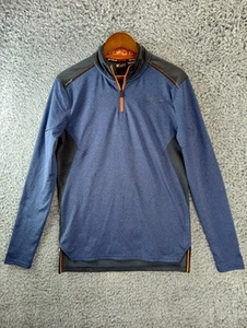 Spyder Shirt Herren S blau 1/4 Zip Pullover Performance Stretch Logo Active Pro-W - Bild 1 von 8