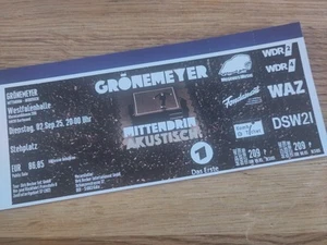 2 Herbert Grönemeyer Ticket 2.09.25 Dortmund Stehplatz - Bild 1 von 1