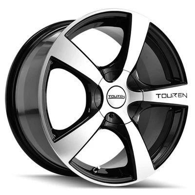 Touren TR9 18x8 5x112/5x120 +40mm Black/Machined Wheel Rim 18" Inch Foto 1 de 4