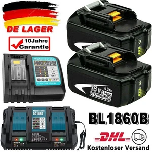 2X 18V 6Ah 5Ah 12Ah Batería Para Makita BL1850 BL1830 BL1860B Pantalla LED / Cargador - Imagen 1 de 45