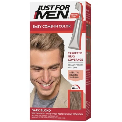 Just For Men Peinado Fácil Color Hombre 1 Unidad (Paquete de 1), Rubio Oscuro A-15  Foto 1 de 4