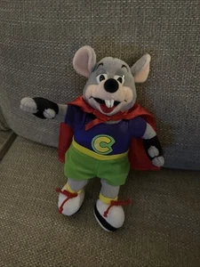 Chuck E Cheese Plush SUPER CHUCK Limited Edition 9" Vintage 2005 Cape ShowBiz - Picture 1 of 10
