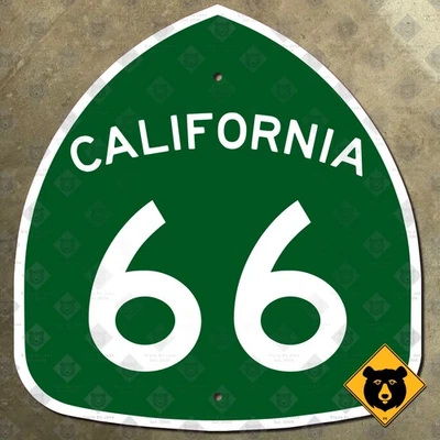 Дорожный знак California State Route 66 Mother Road 11x12 San Bernardino Fontana - Изображение 1 из 2