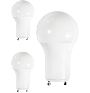 Diodesy A19 LED 9.5W 800LM GU24 2700K 120V CRI80 230° Dimmable White 3Pk - Picture 1 of 2