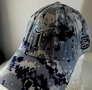 Gorra Norfolk Tides MILB Apreciación Militar Marina de los Estados Unidos Camuflada Ford Wave Logo - Imagen 1 de 3