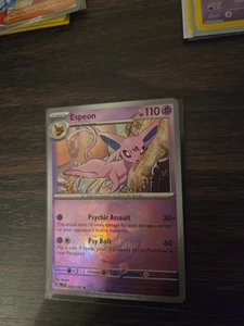 Espeon 033/131 Pokeball Textured Holo - Pokemon Prismatic Evolutions - English - Picture 1 of 3