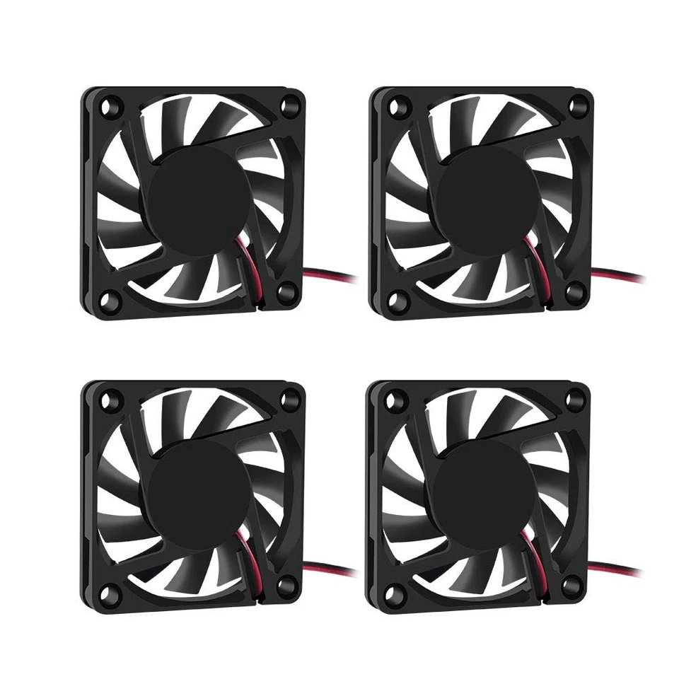 4PCS Lüfter 60x60x10 mm DC 24V 6010 Brushless Lüfter Ersatz-Kugellager 60mm L... - Bild 1 von 4