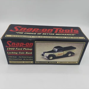 Snap-On Tools 1940 Ford Pickup Die-Cast Locking Coin Bank SSX1959 NEW with box - Picture 1 of 10