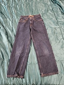 Vintage Boys Levi Levis 550 Jeans Denim Blue Size 12 Reg 26X26.5 Relaxed Fit - Picture 1 of 13