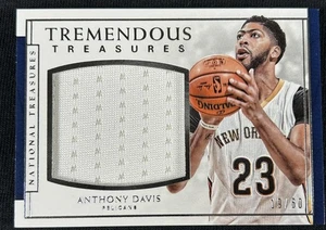 Parche Jumbo 2016-17 National Treasures Anthony Davis Tremendous Treasures/60 - Imagen 1 de 2