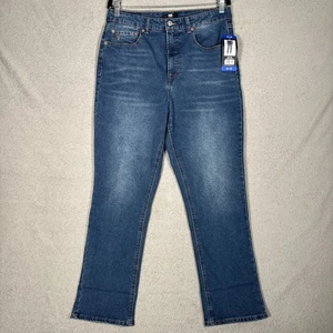 Pantalones de mezclilla Frye para mujer talla 10/30 tiro alto pierna recta lavado Amari nuevos con etiquetas - Imagen 1 de 16