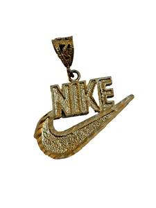 Vintage 3,87 g Sterlingsilber Nike Swoosh Anhänger Charm für Halskette 925 - Bild 1 von 3