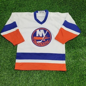 Vintage New-York Islanders Jersey Shirt Small Women 18x24 Crop - Picture 1 of 14