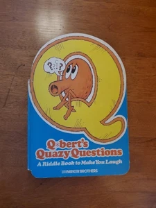 Vintage 1983 Q-BERTS QUAZY QUESTIONS Parker Brothers RÄTSEL WITZBUCH Videospiel - Bild 1 von 9