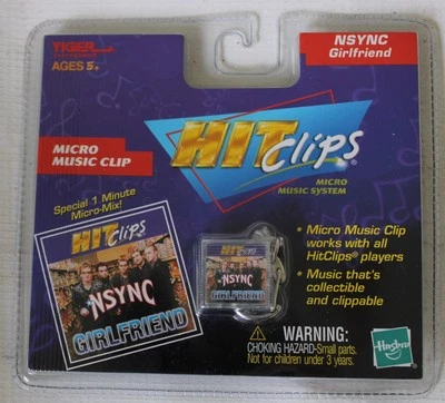 Tiger Hit Clips NSYNC "Girlfriend" Micro Personal Music Player New Sealed 2001 - Image 1 of 2